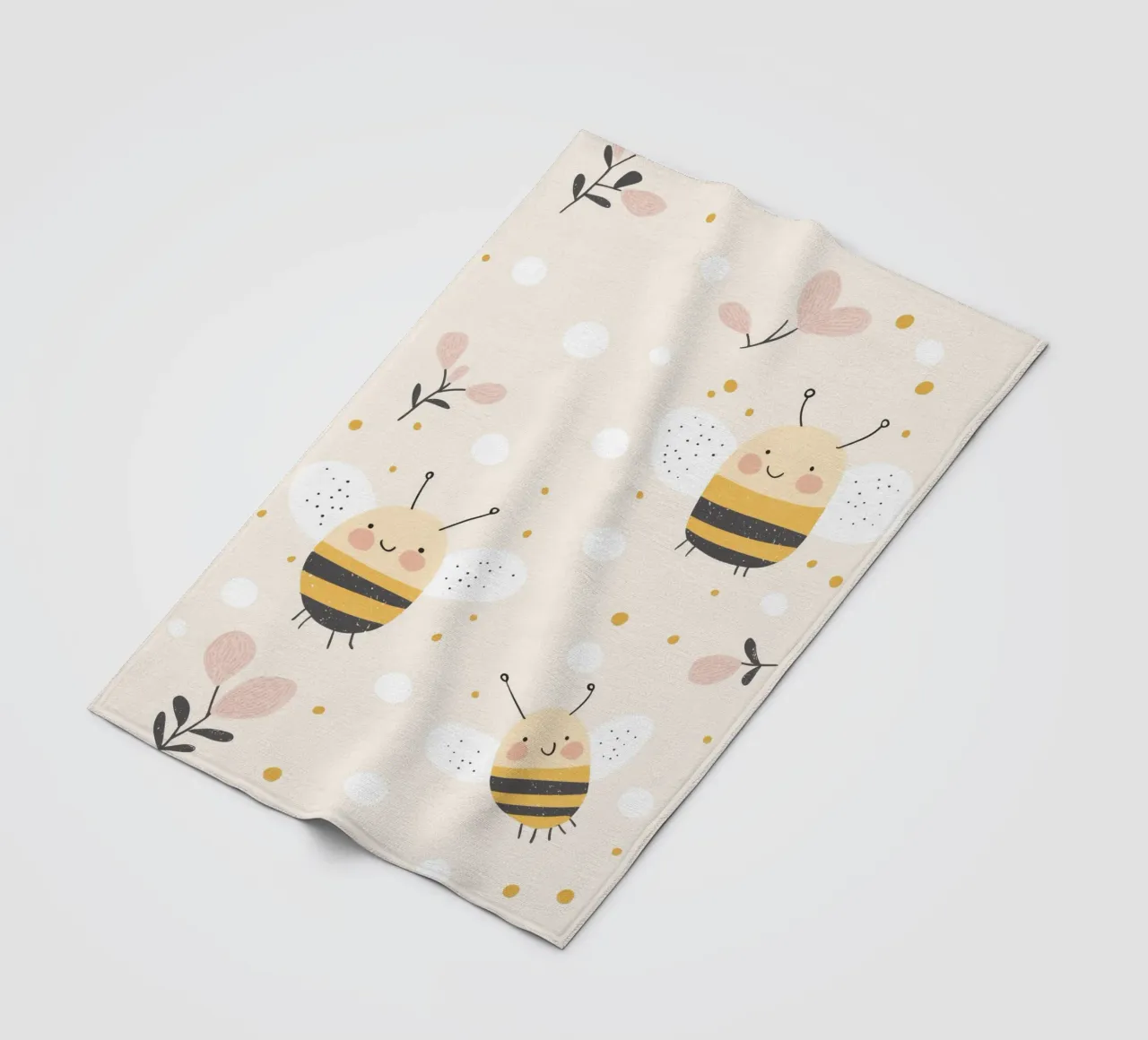 Happy Bees coperta in pile da treechild