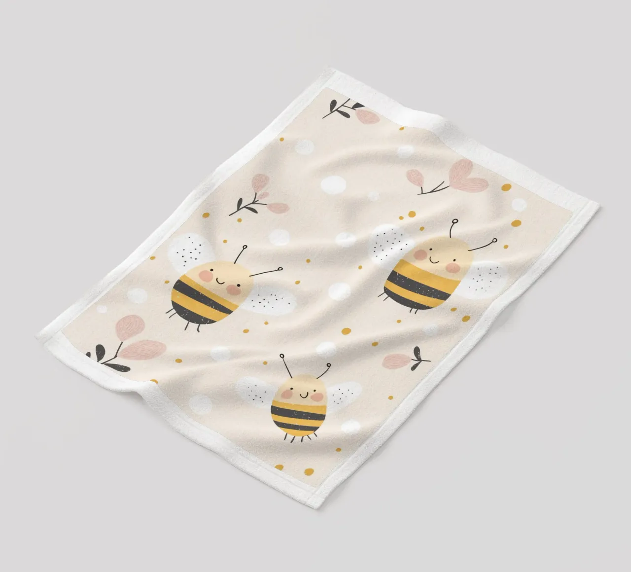 Happy Bees coperta in pile da treechild