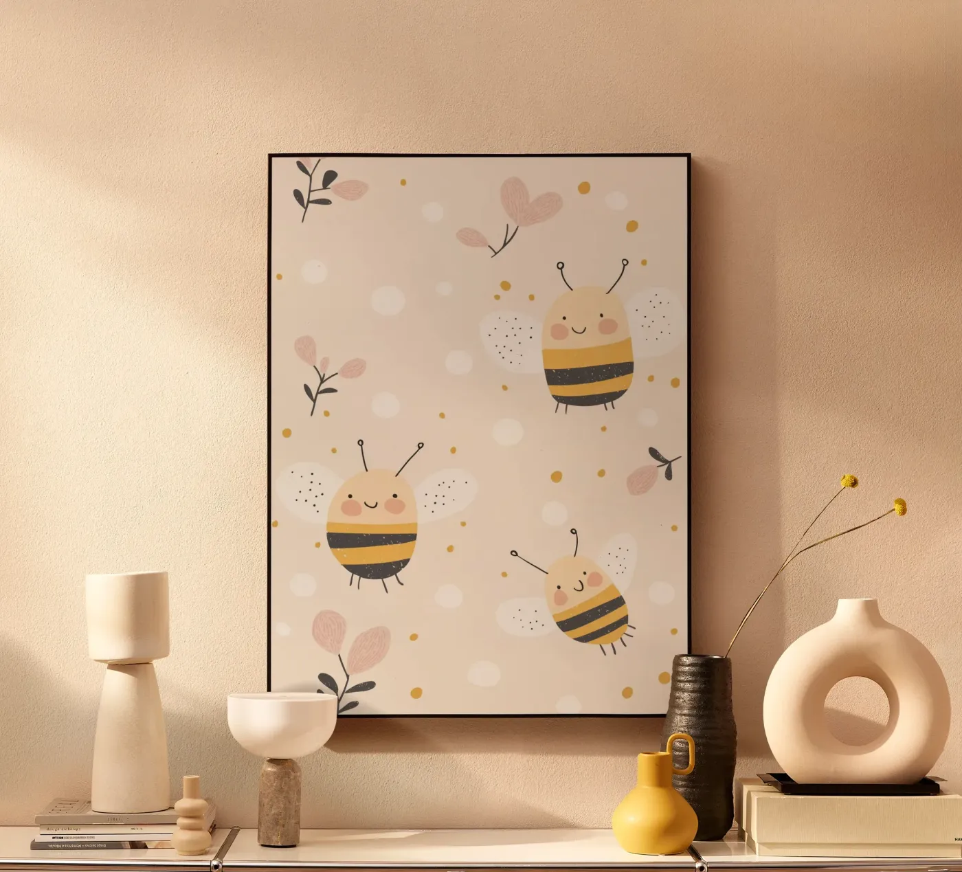 Happy Bees Acryl-Glas von treechild