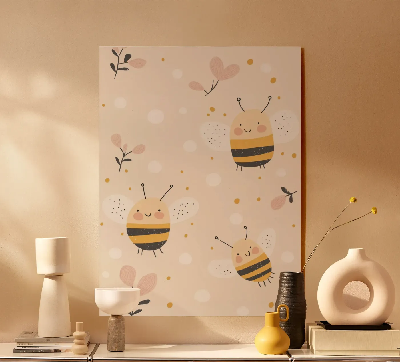 Happy Bees Acryl-Glas von treechild