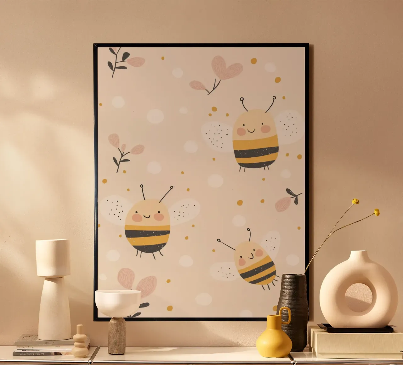 Happy Bees poster van treechild