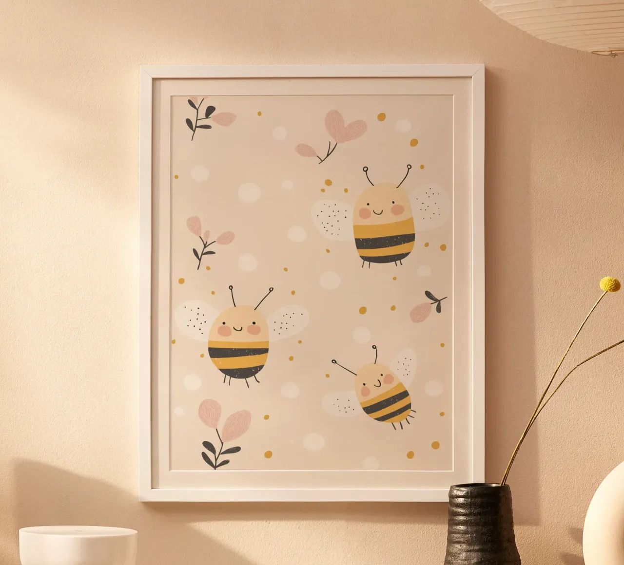 Happy Bees poster van treechild