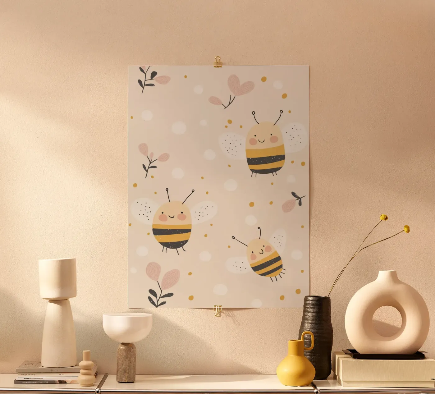 Happy Bees poster by treechild