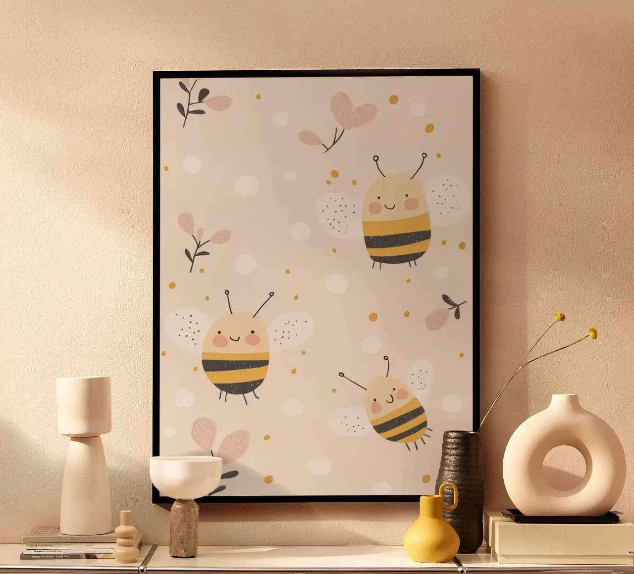Happy Bees poster van treechild