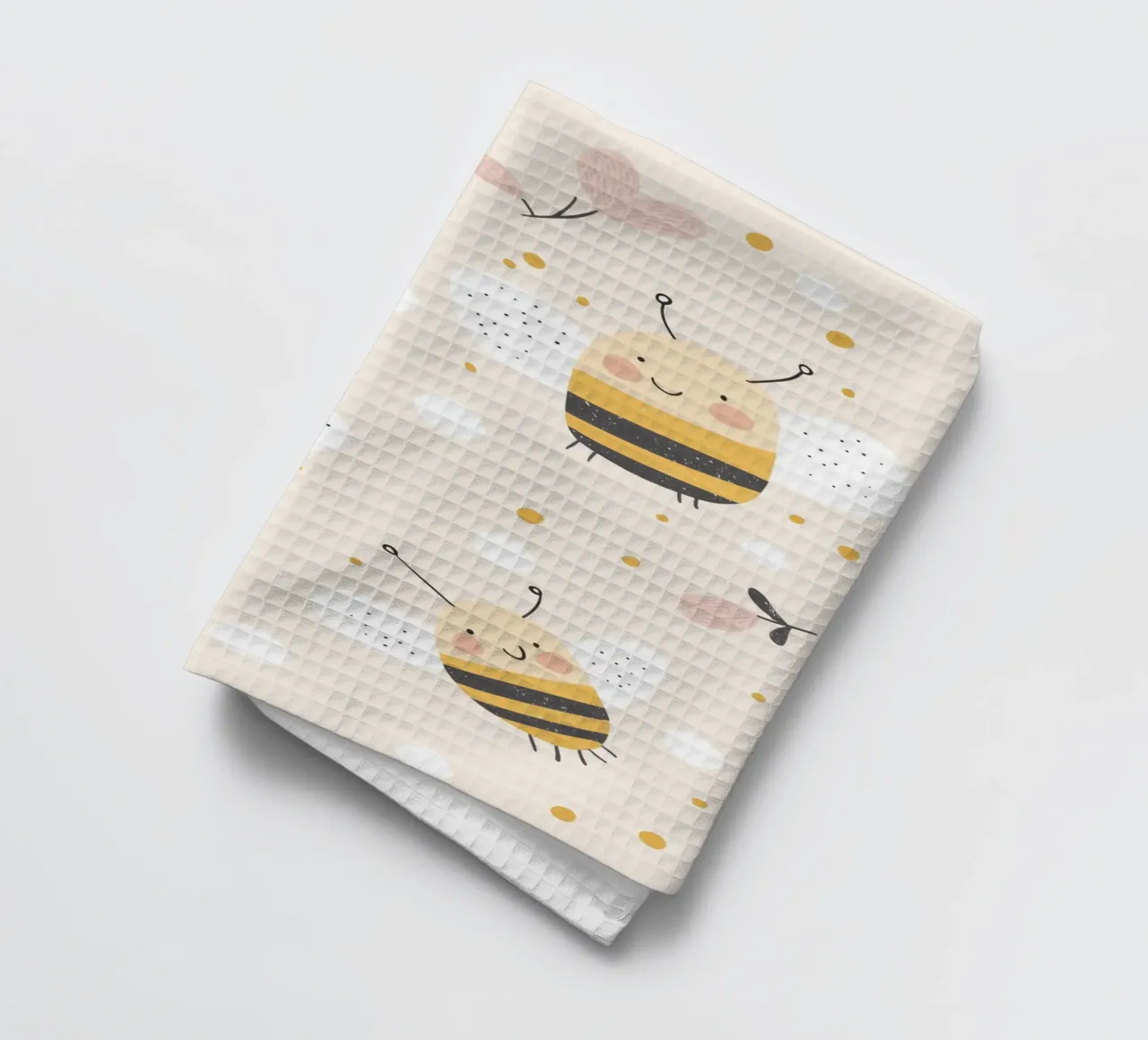 Happy Bees canovaccio da cucina da treechild