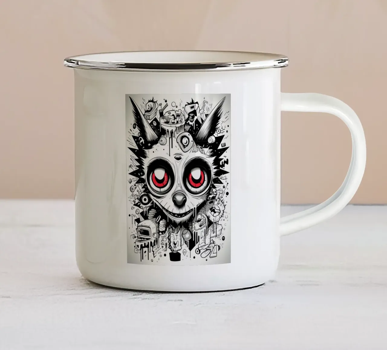 animali graffiti tazza in smalto da Art Digital Visuel