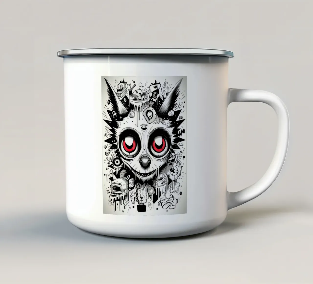 animali graffiti tazza in smalto da Art Digital Visuel