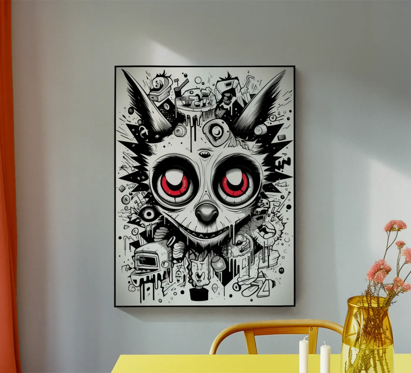 graffiti animals acrylic glass by Art Digital Visuel