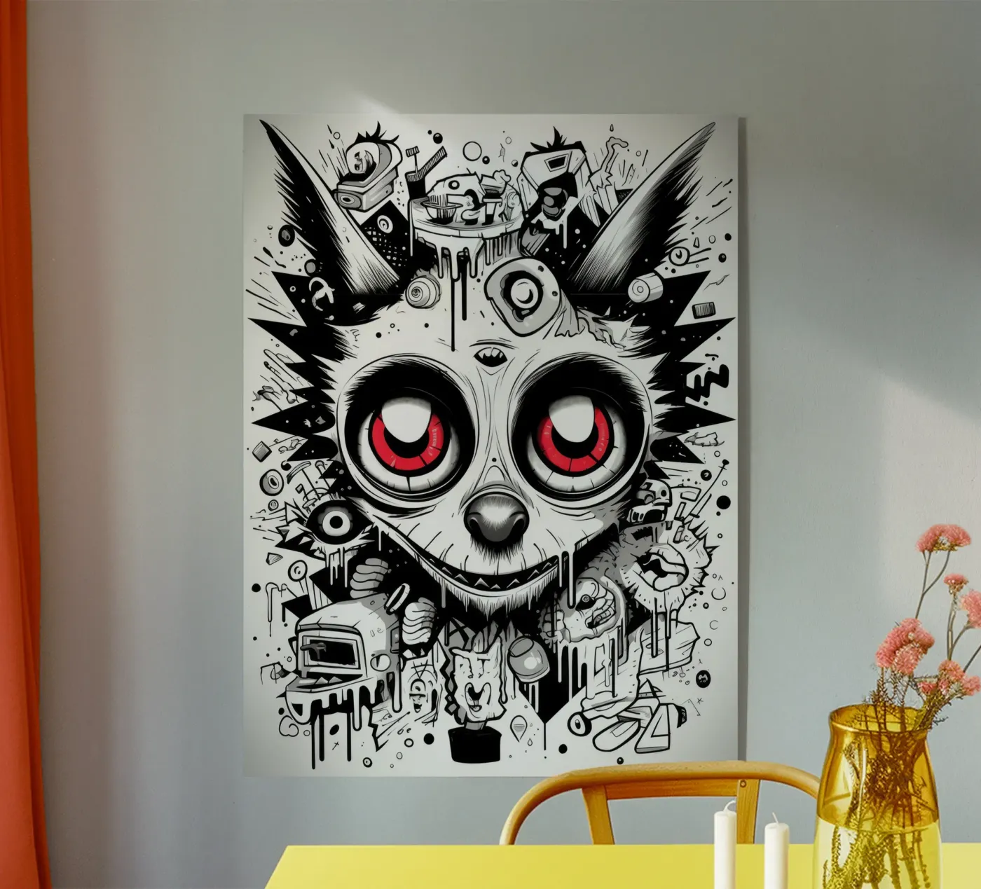 graffiti animals acrylic glass by Art Digital Visuel