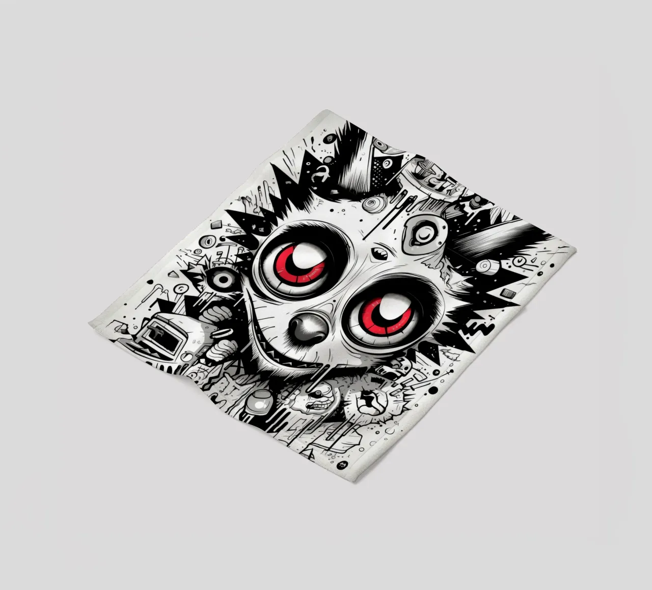 animali graffiti coperta in pile da Art Digital Visuel