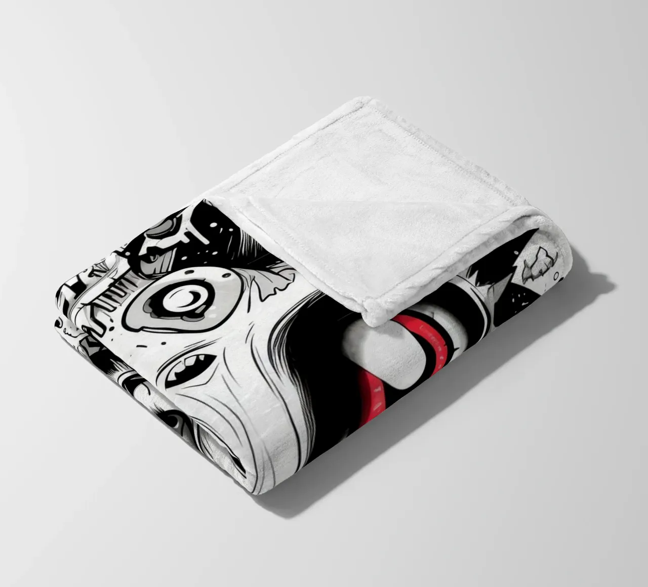 animali graffiti coperta in pile da Art Digital Visuel