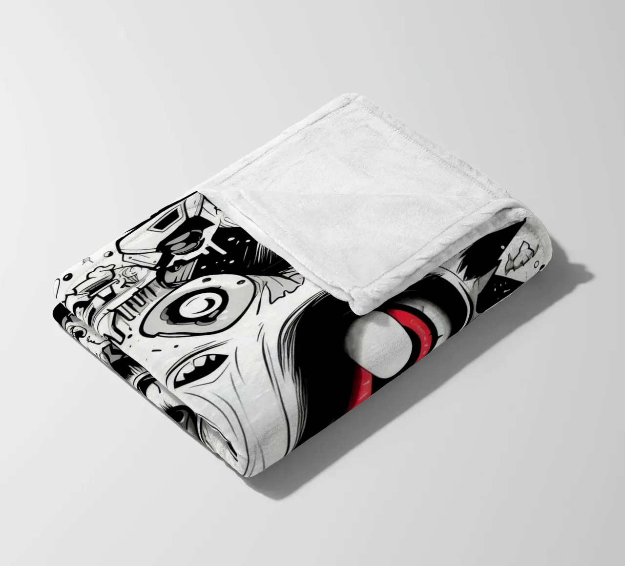 animali graffiti coperta in pile da Art Digital Visuel