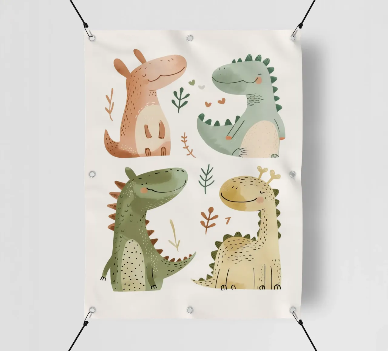 Happy Dinosaurs telo in pvc da treechild