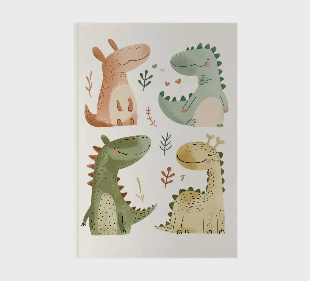 Happy Dinosaurs notebook by treechild