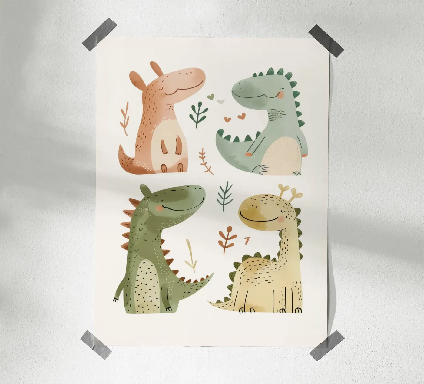 Happy Dinosaurs poster da treechild
