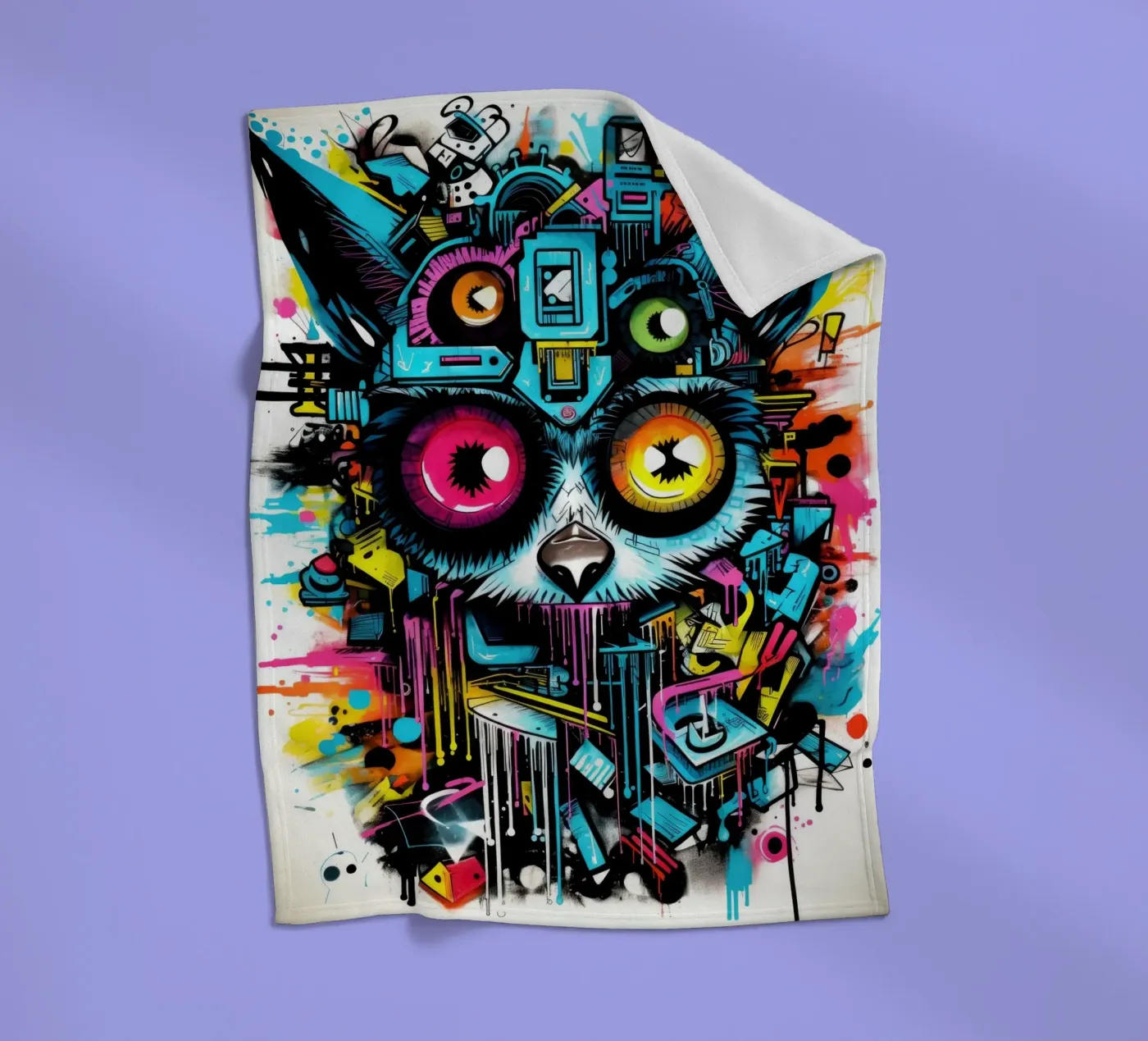 graffiti animals coperta in pile da Art Digital Visuel