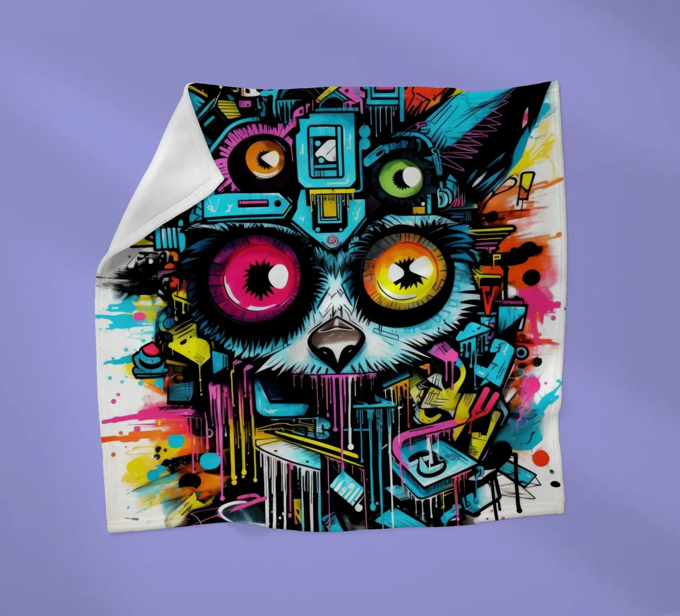 graffiti animals coperta in pile da Art Digital Visuel