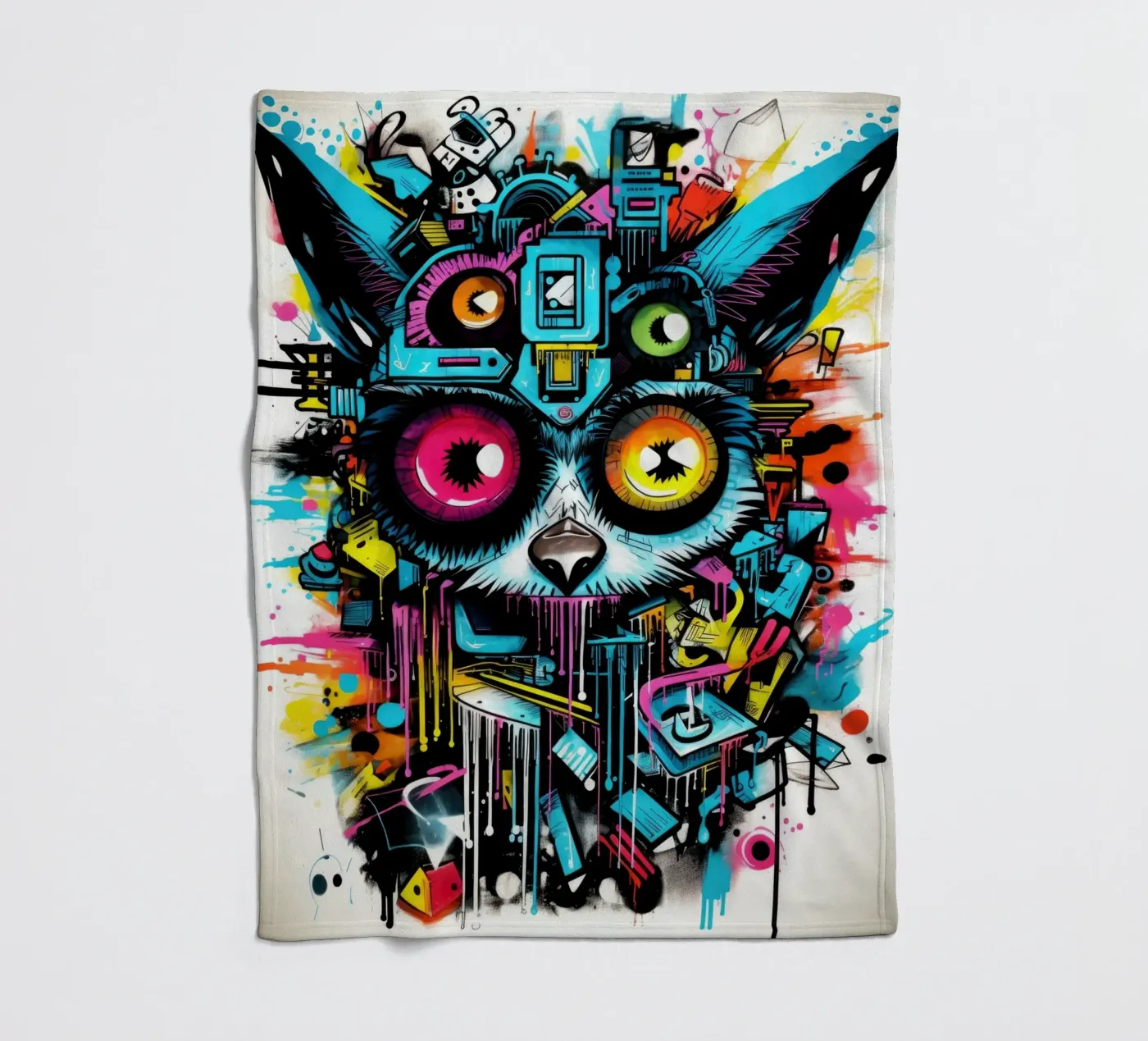 graffiti animals coperta in pile da Art Digital Visuel