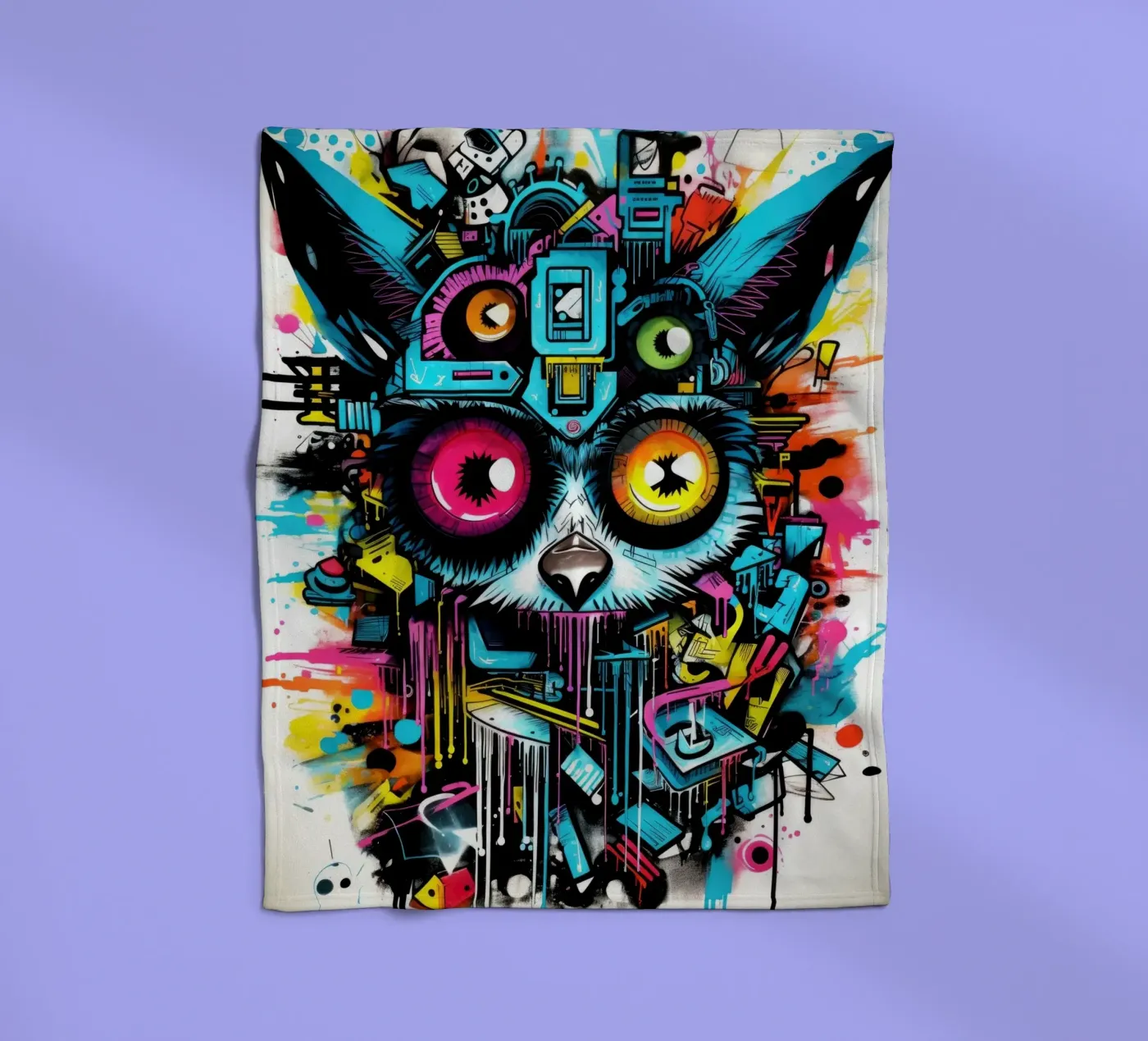 graffiti animals coperta in pile da Art Digital Visuel