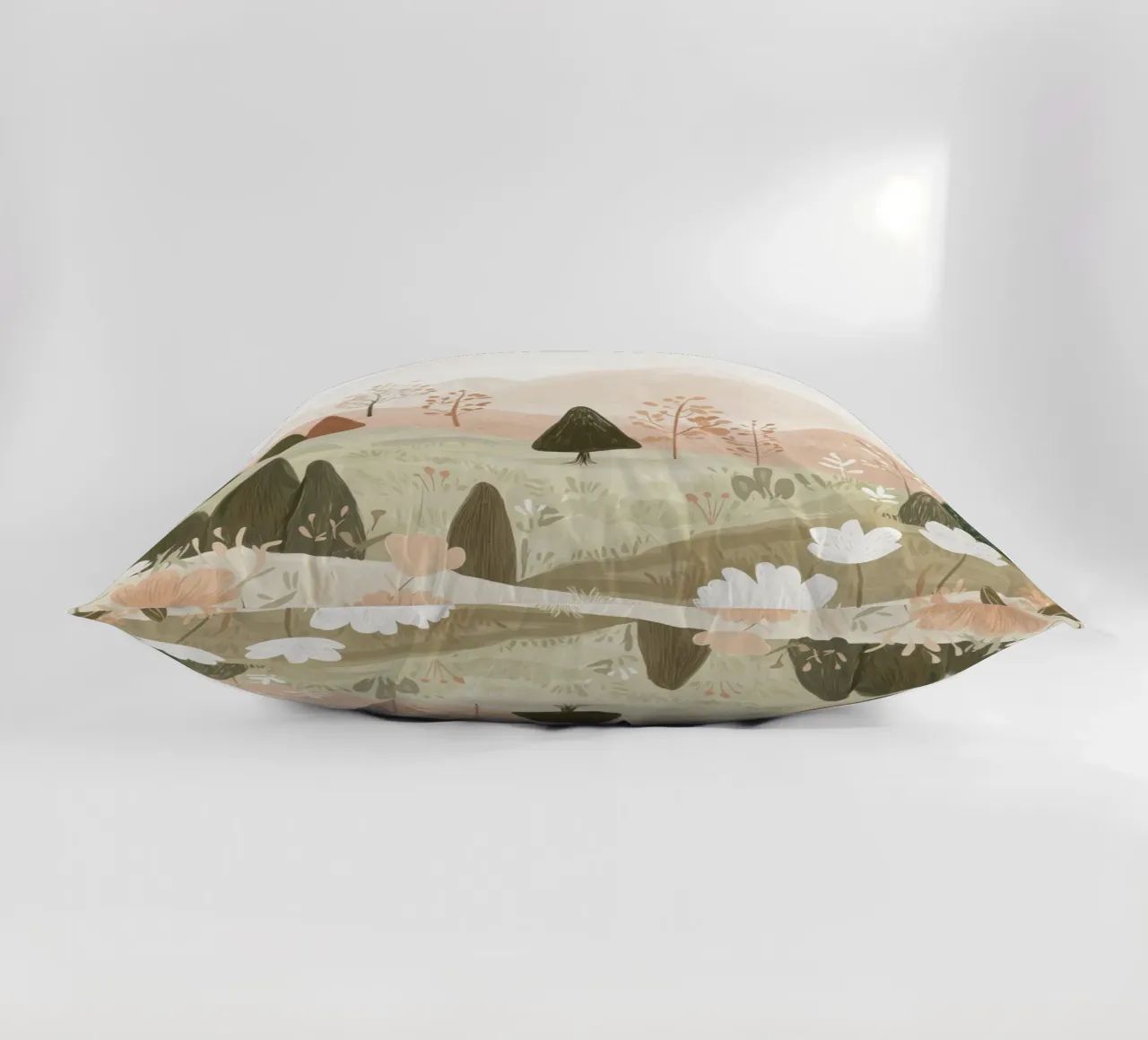 Pastel Landscape cuscino da treechild