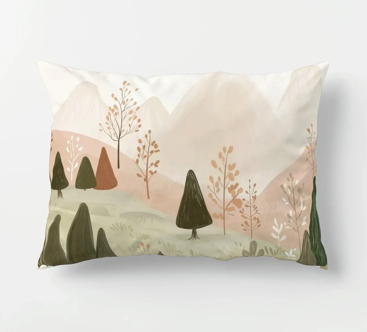 Pastel Landscape cuscino da treechild