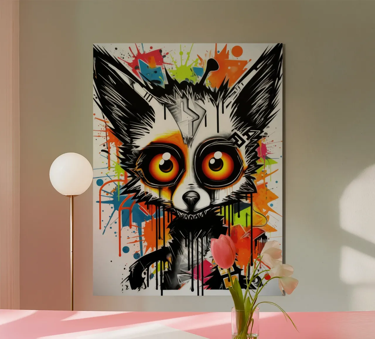 animali graffiti alluminio dibond da Art Digital Visuel