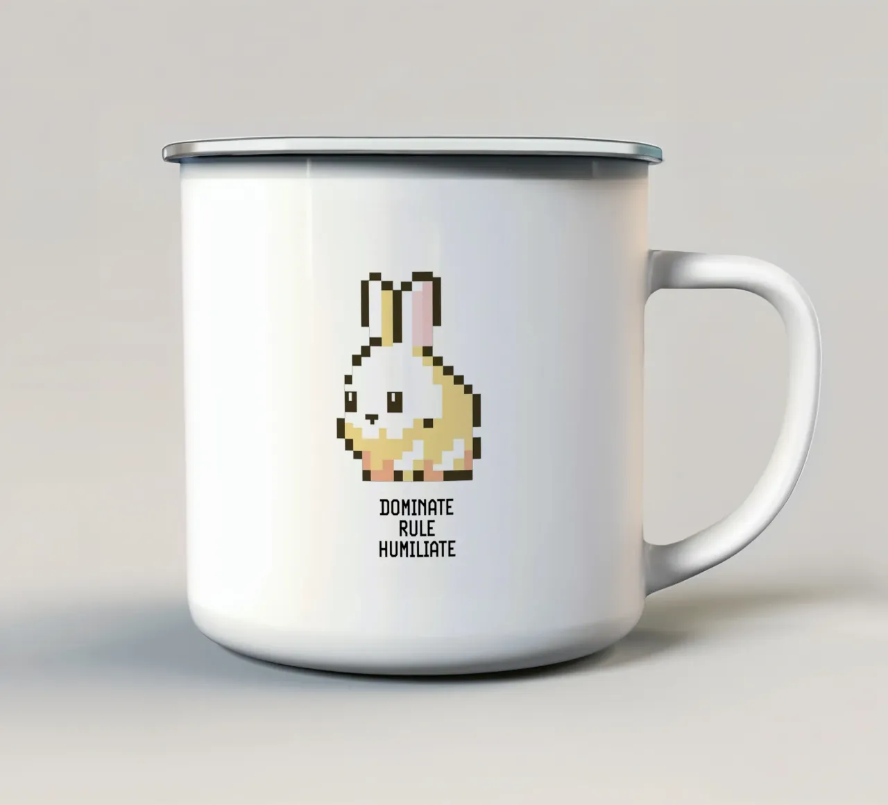 Sassy Rabbit tazza in smalto da Hey Vincent