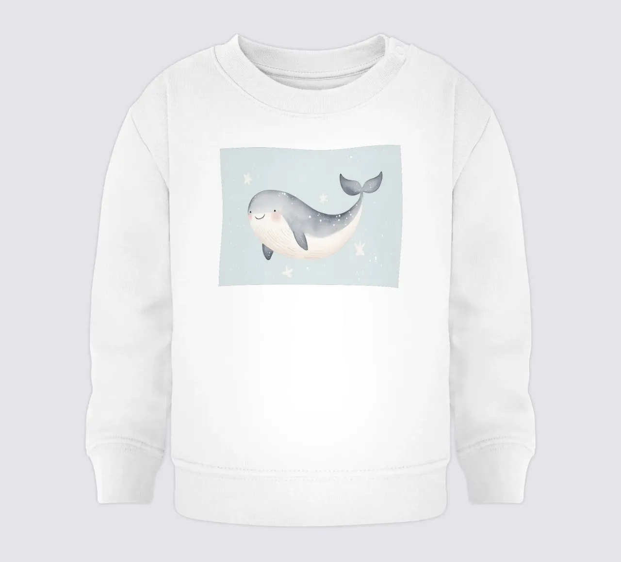 Happy Whale felpa neonato da treechild