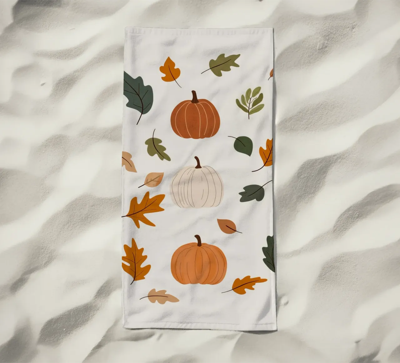 Autumn Pumpkins serviette de plage de treechild