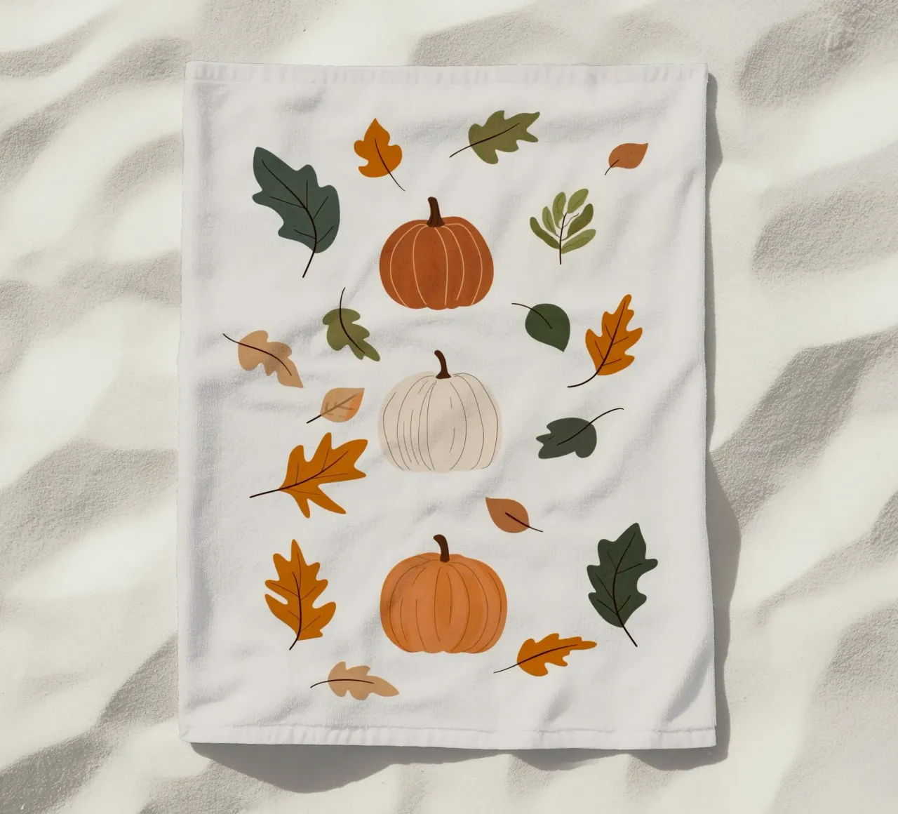 Autumn Pumpkins serviette de plage de treechild