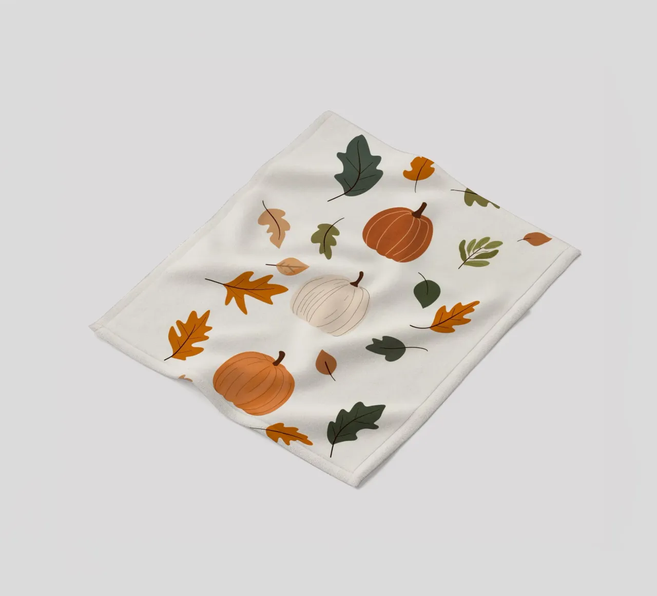 Autumn Pumpkins Fleecedecke von treechild