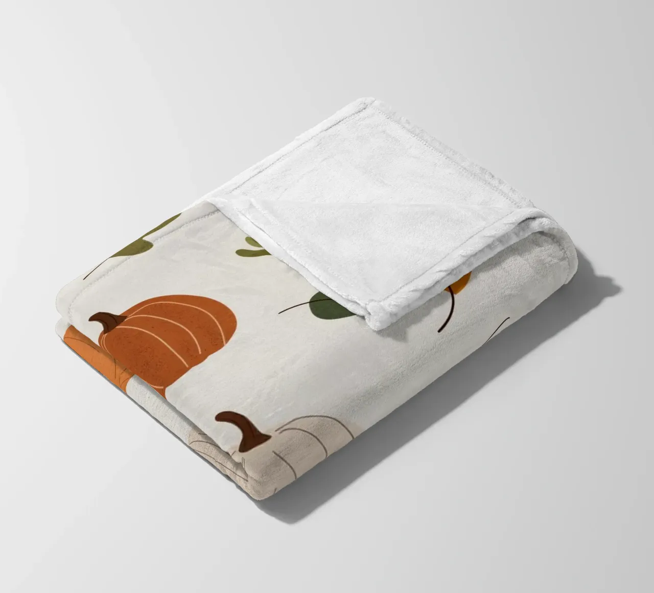 Autumn Pumpkins Fleecedecke von treechild