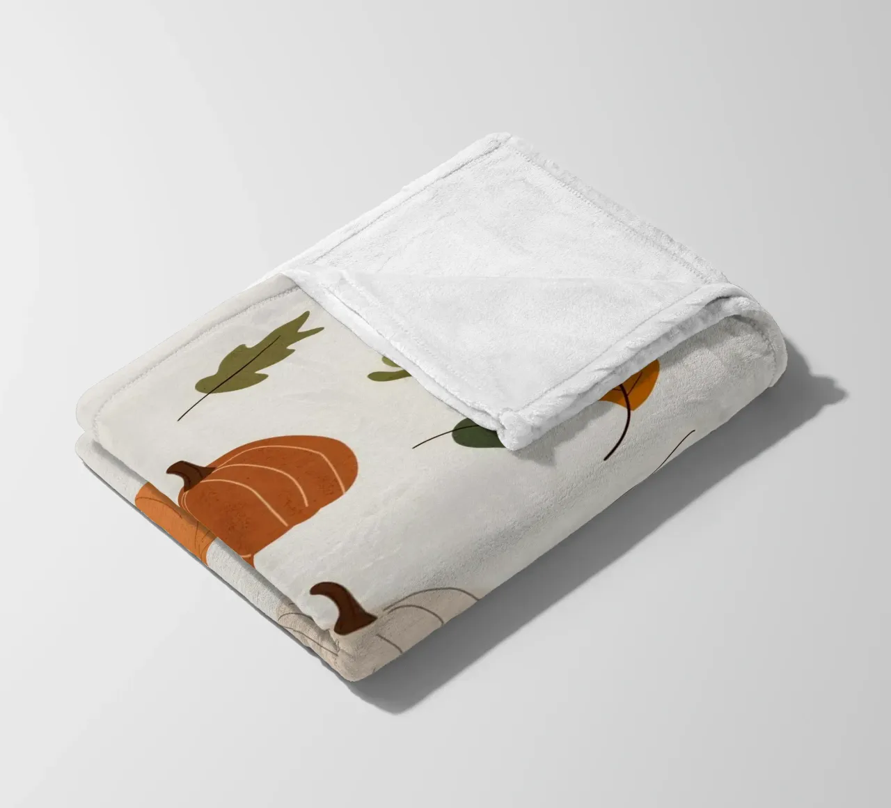 Autumn Pumpkins Fleecedecke von treechild