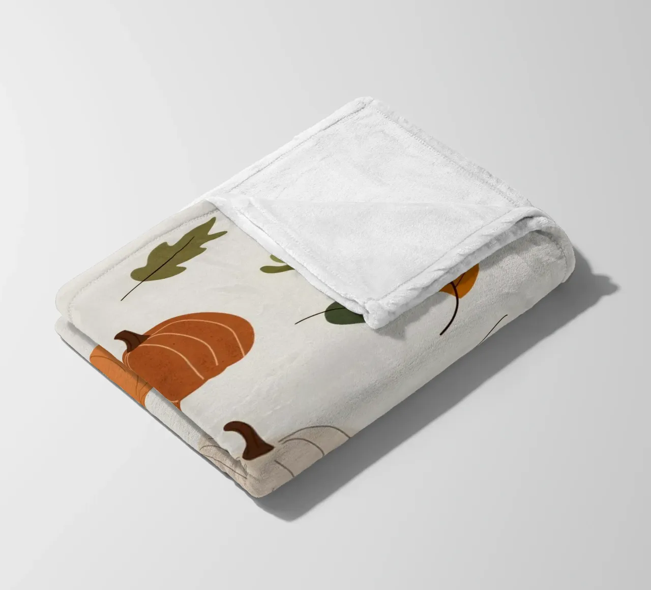 Autumn Pumpkins Fleecedecke von treechild