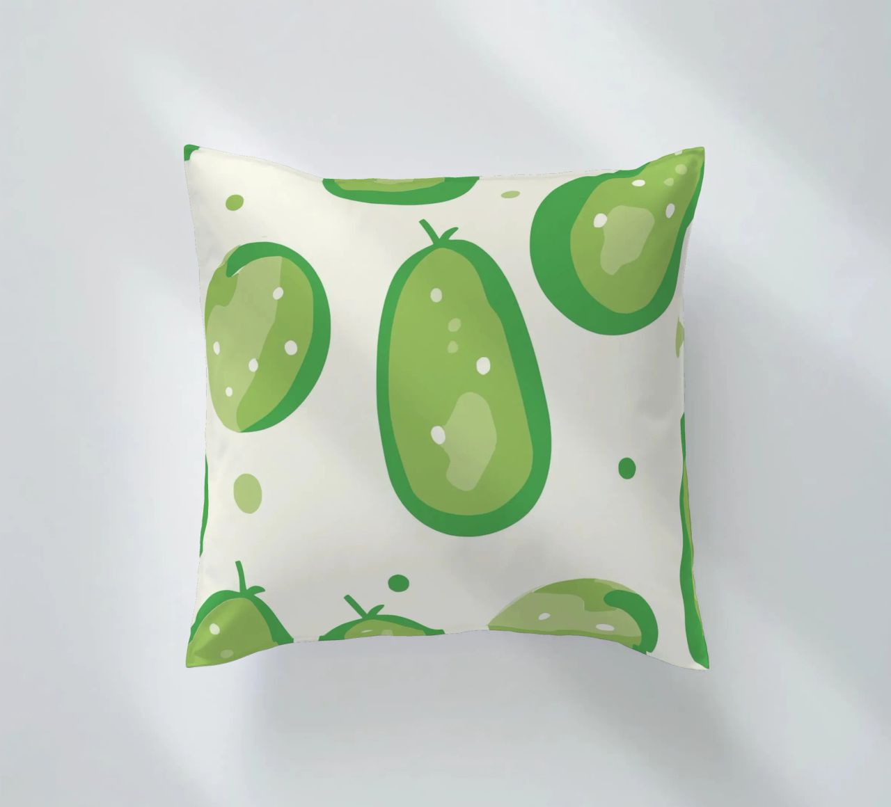 cucumbers decorative cushion by Hey Vincent