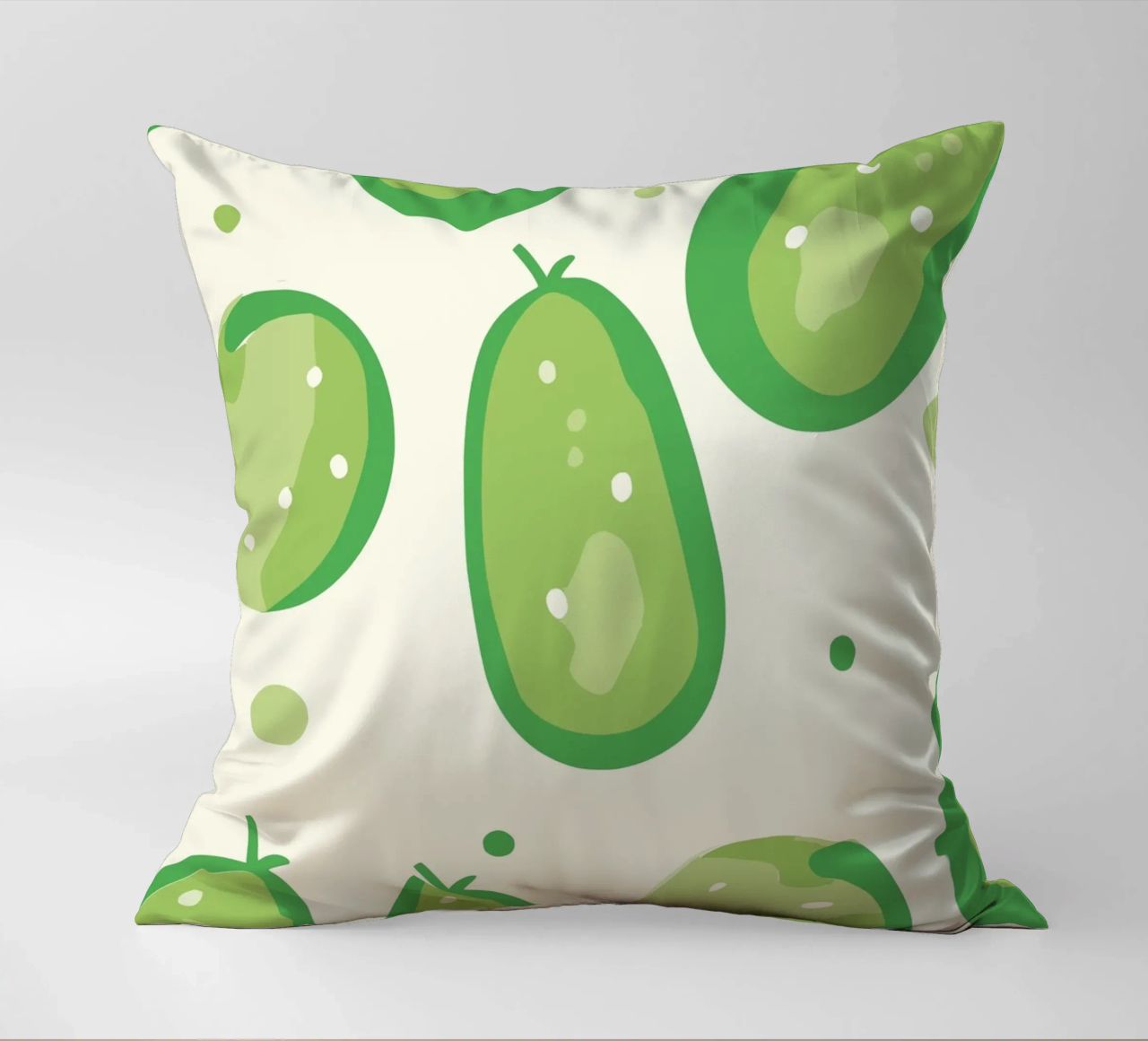 cucumbers decorative cushion by Hey Vincent