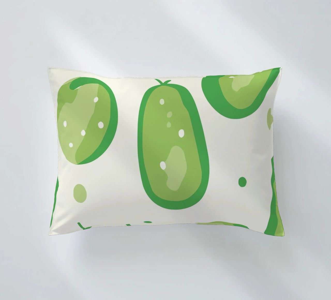 cucumbers decorative cushion by Hey Vincent