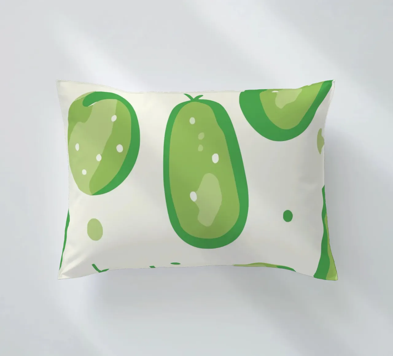 cucumbers decorative cushion by Hey Vincent