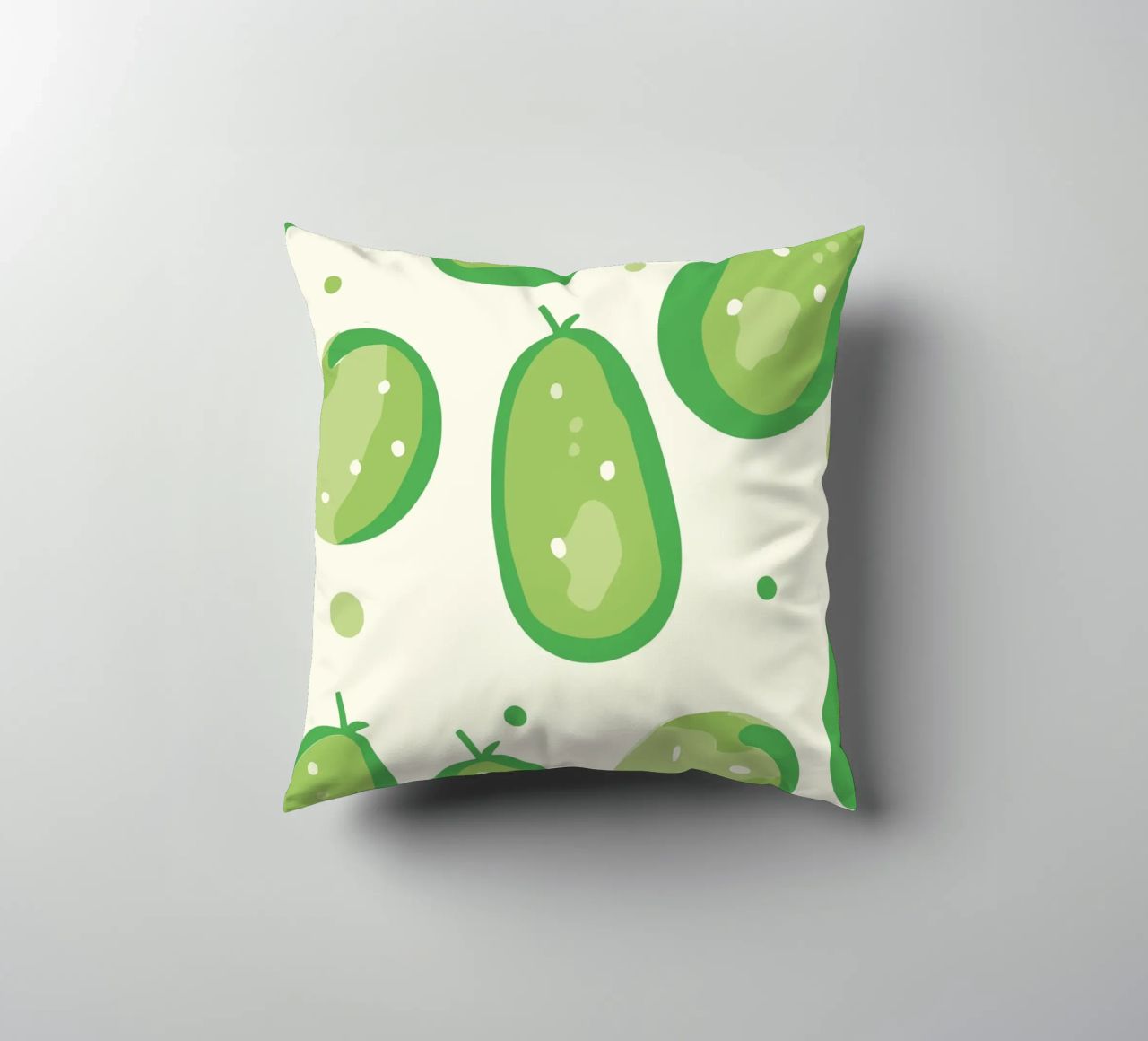 cucumbers decorative cushion by Hey Vincent