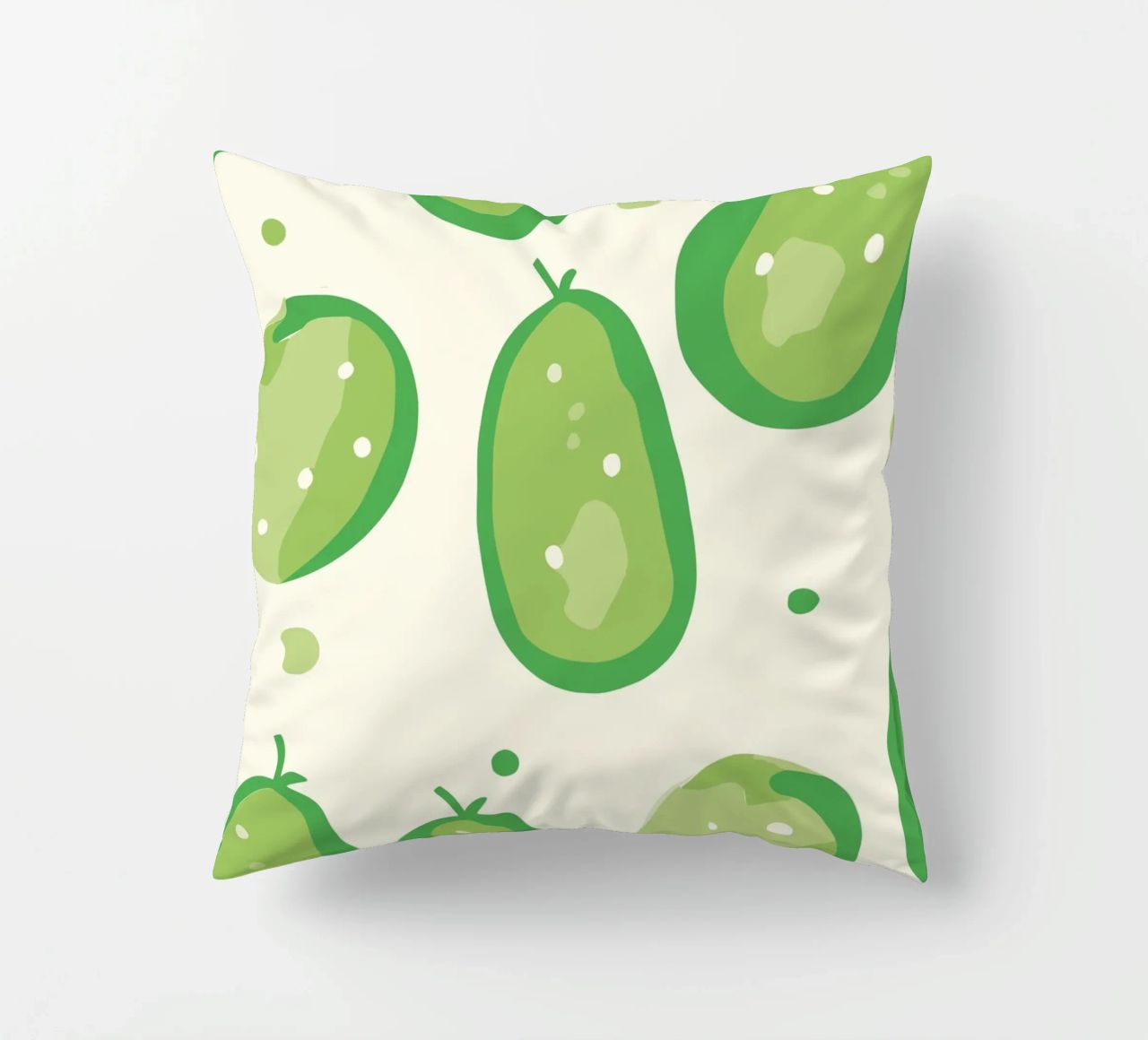 cucumbers decorative cushion by Hey Vincent