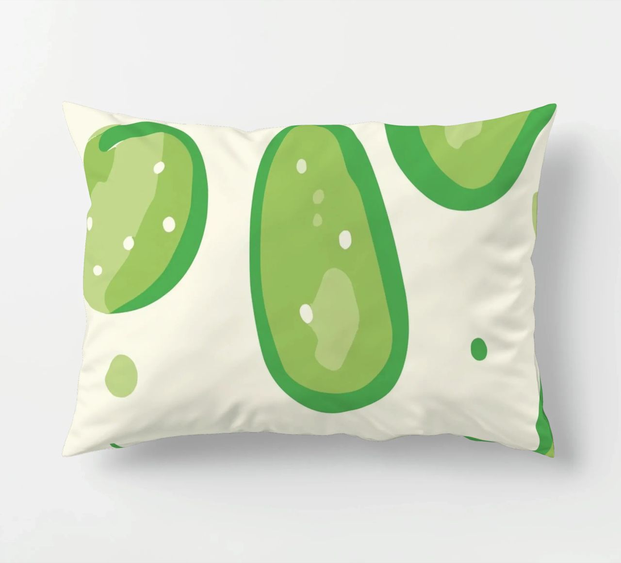 cucumbers decorative cushion by Hey Vincent