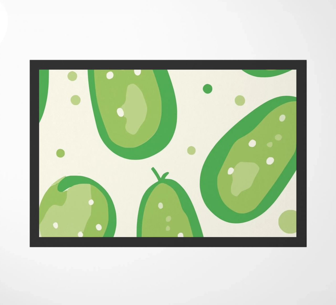 cucumbers doormat by Hey Vincent
