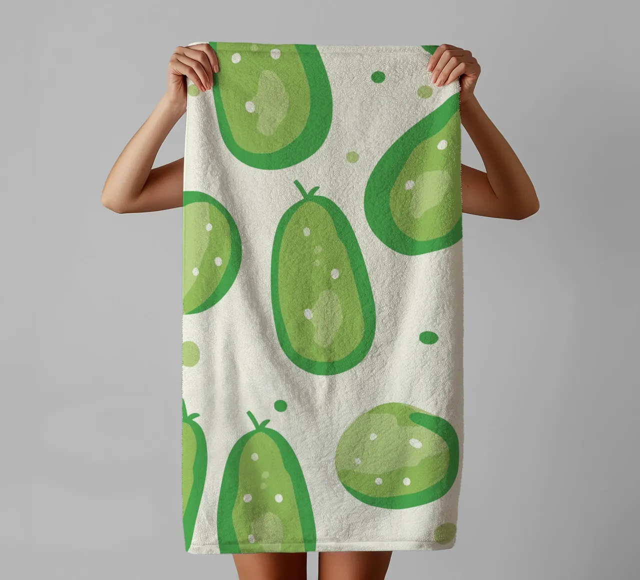 cucumbers towel by Hey Vincent