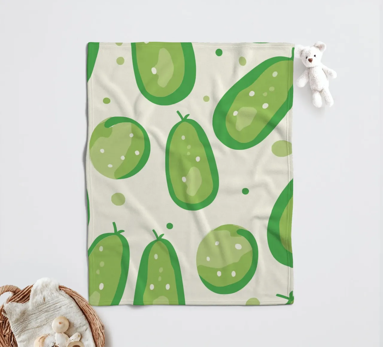 Salatgurken Fleecedecke von Hey Vincent