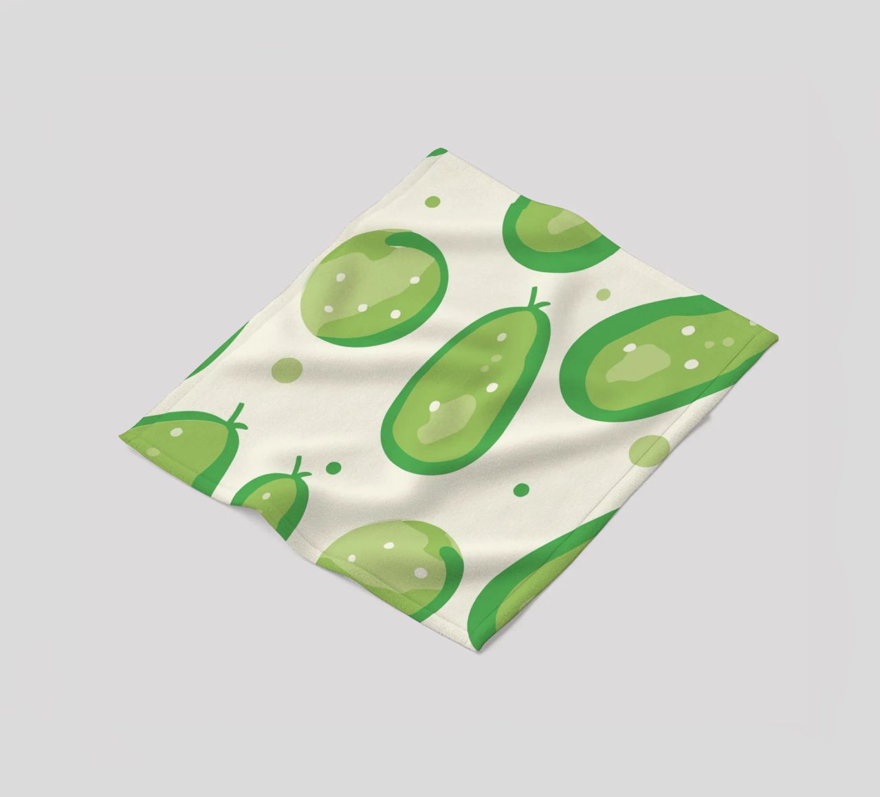 cucumbers fleece blanket by Hey Vincent
