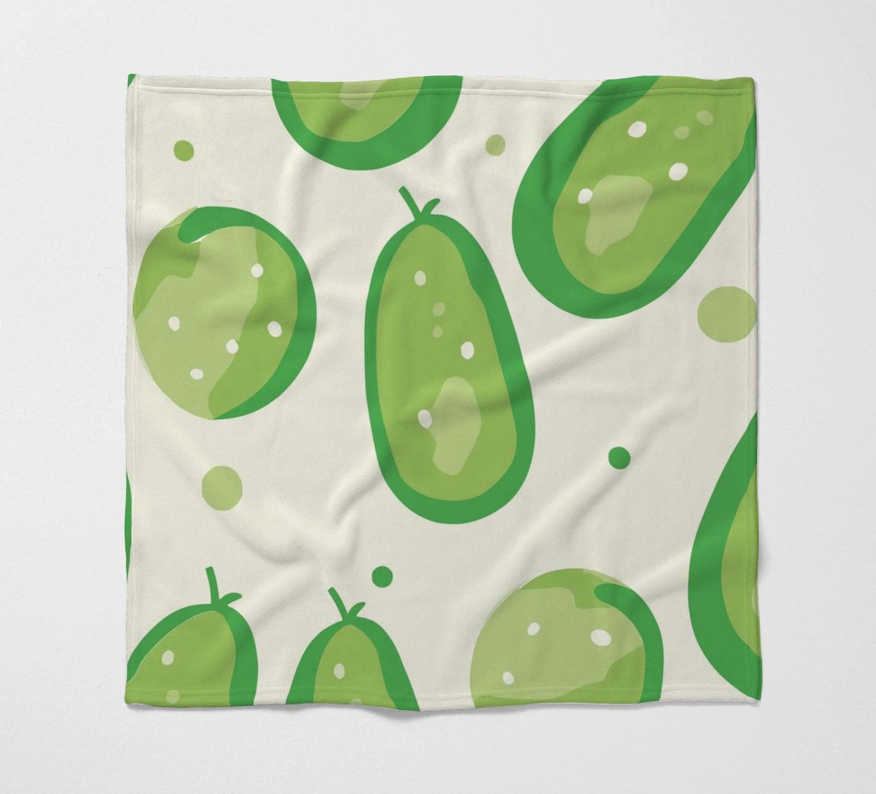cucumbers fleece blanket by Hey Vincent