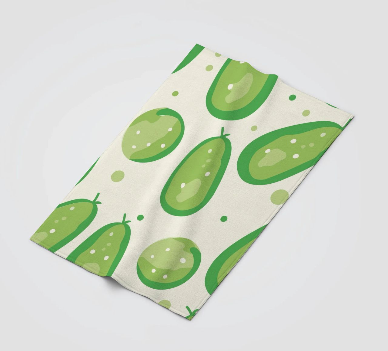 cucumbers fleece blanket by Hey Vincent