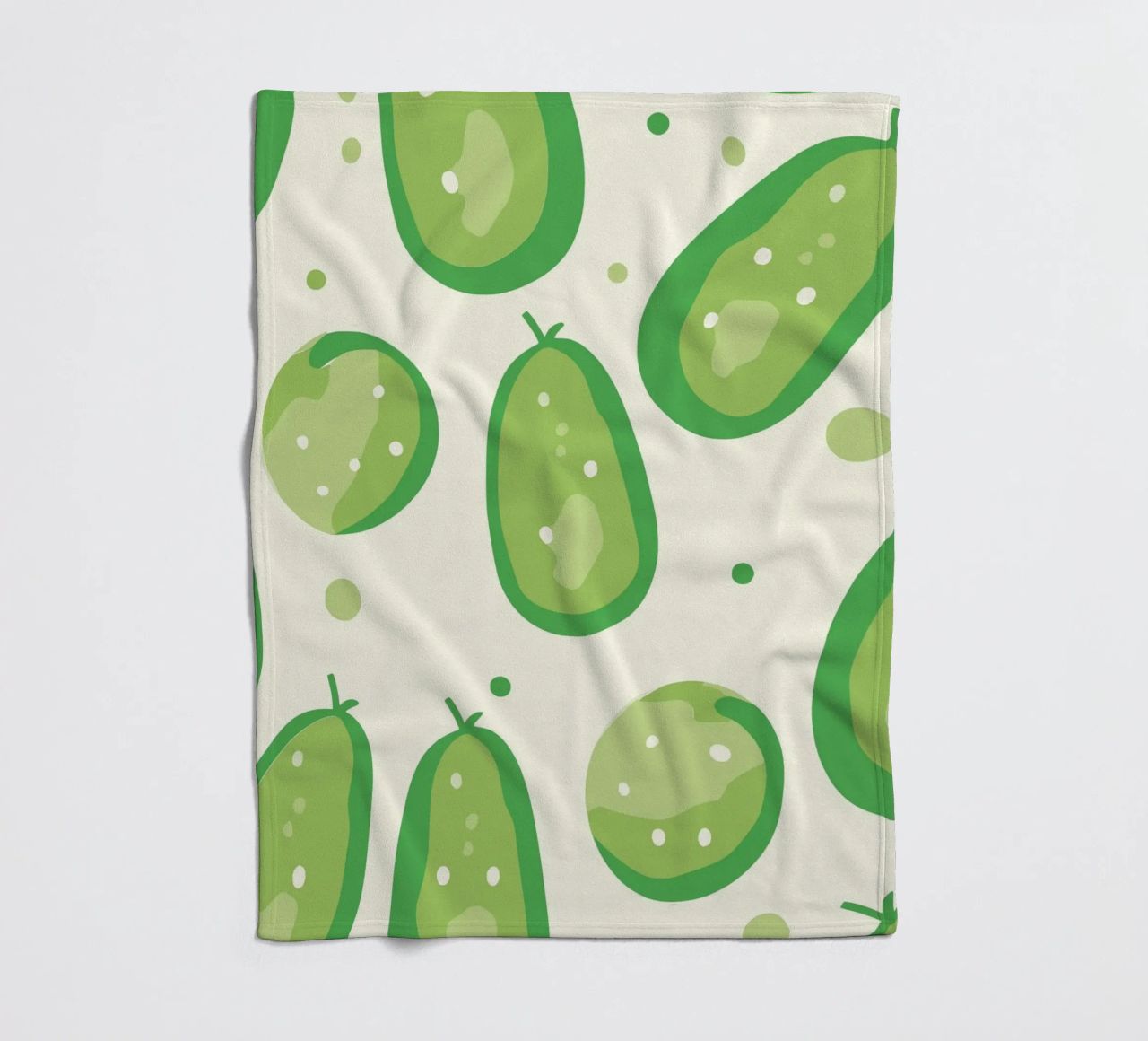 cucumbers fleece blanket by Hey Vincent