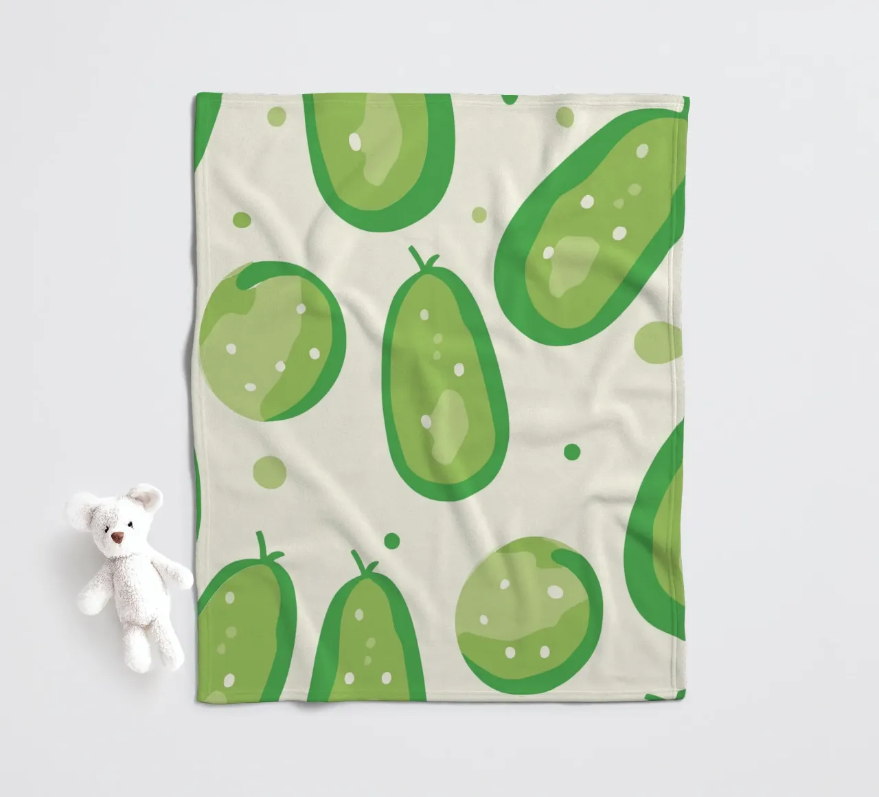 Salatgurken Fleecedecke von Hey Vincent