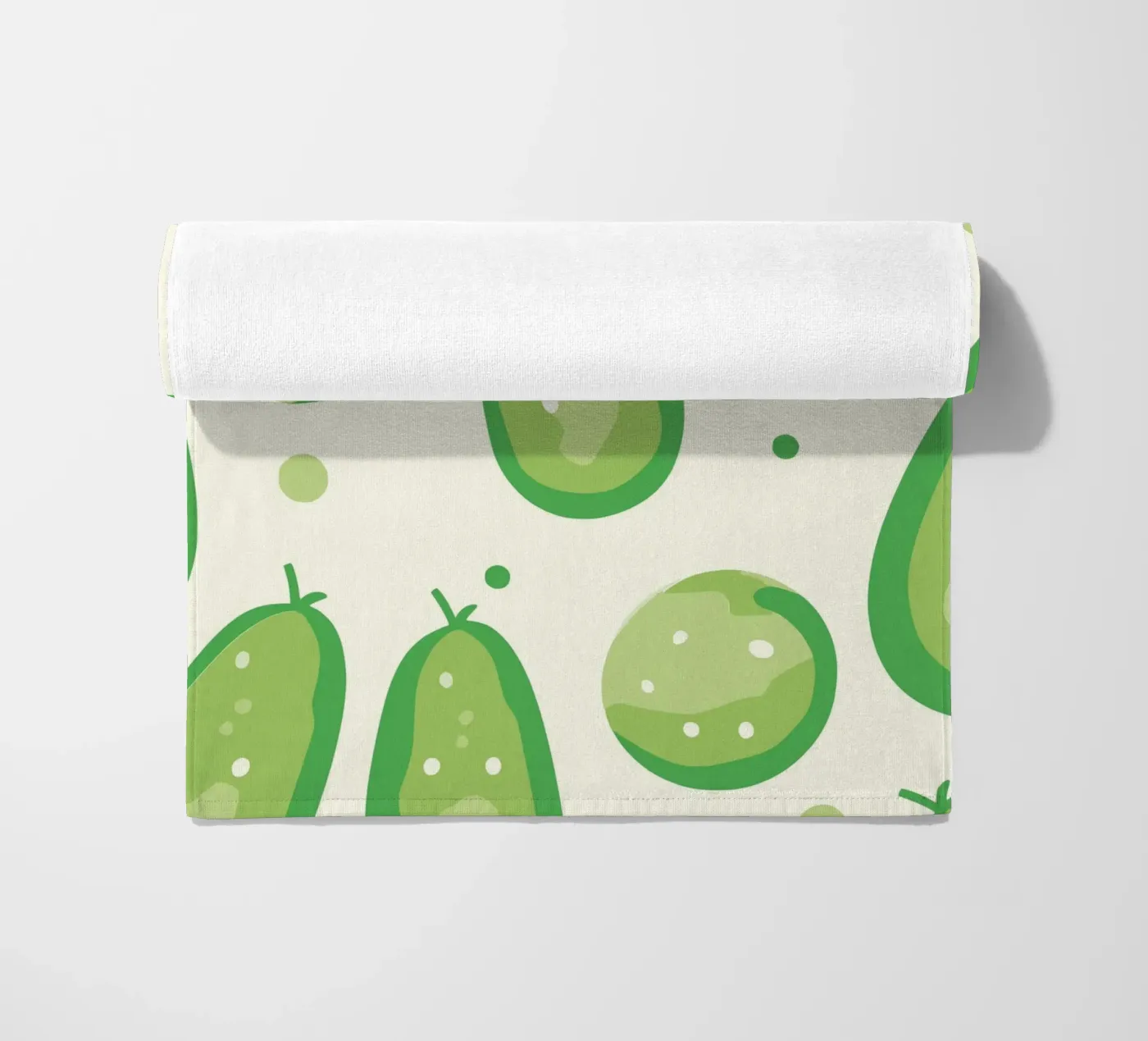 cucumbers beach towel by Hey Vincent